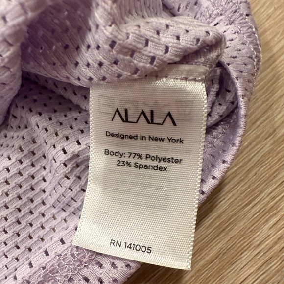 Alala® Purple Mesh Tie-Back Tank - Picture 5 of 6